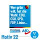 Wahlplakat Motiv 22 (Papier)