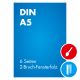 Faltblatt Din A5 6-seitig 2-Bruch-Fensterfalz